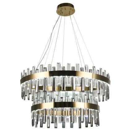 LED Димируем кристален полилей на връв LED/190W/230V 3000-6500K + дистанционно управление