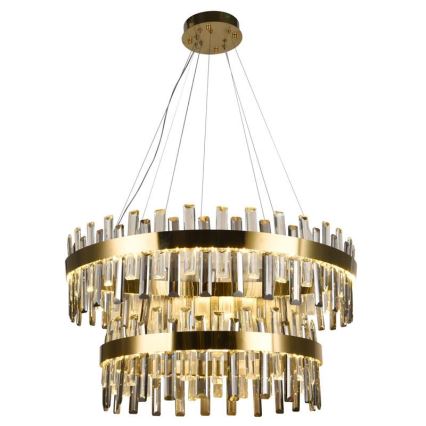 LED Димируем кристален полилей на връв LED/190W/230V 3000-6500K + дистанционно управление