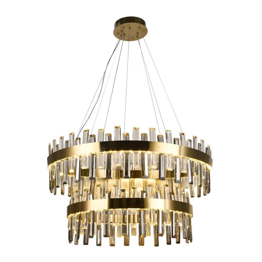 LED Димируем кристален полилей на връв LED/190W/230V 3000-6500K + дистанционно управление