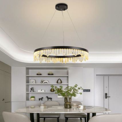 LED Димируем кристален полилей на връв LED/40W/230V 3000-6500K + дистанционно управление