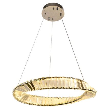 LED Димируем кристален полилей на връв LED/40W/230V 3000-6500K + дистанционно управление