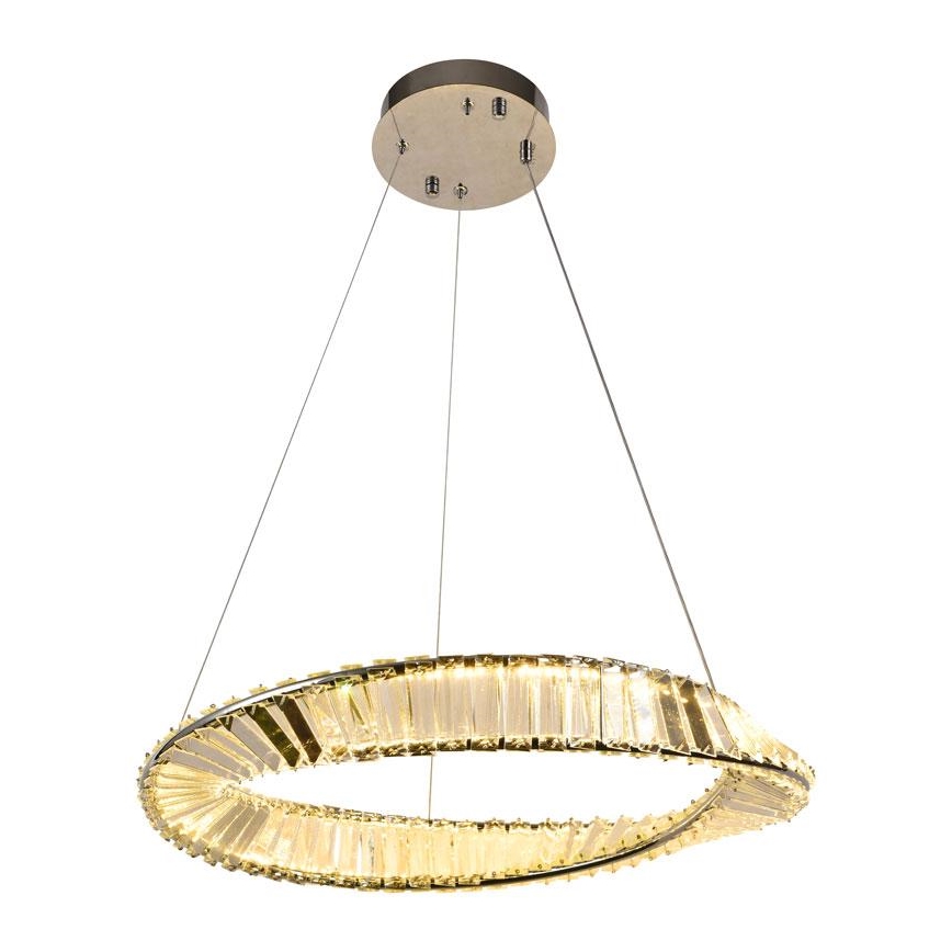 LED Димируем кристален полилей на връв LED/40W/230V 3000-6500K + дистанционно управление