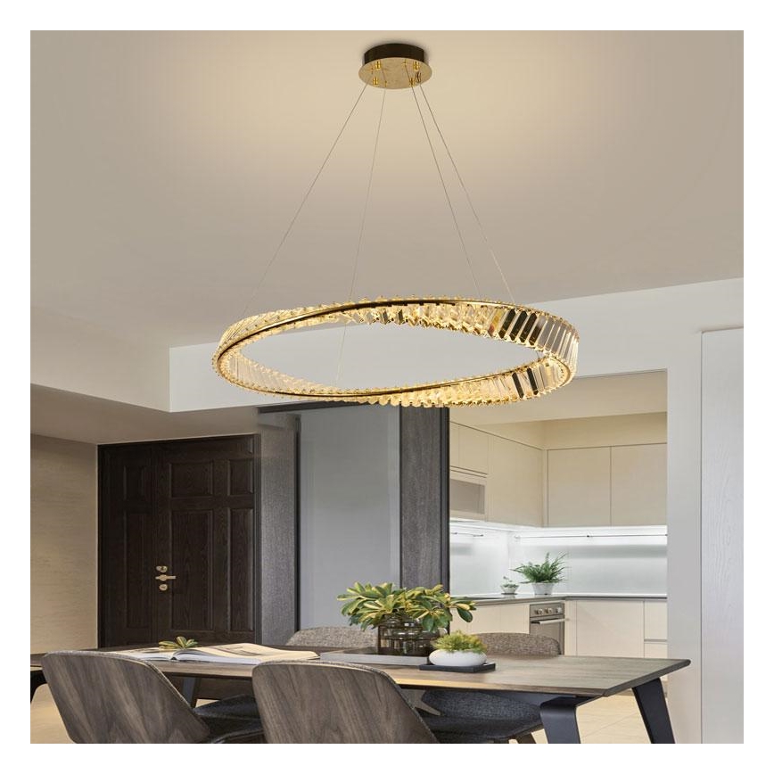 LED Димируем кристален полилей на връв LED/50W/230V 3000-6500K + дистанционно управление