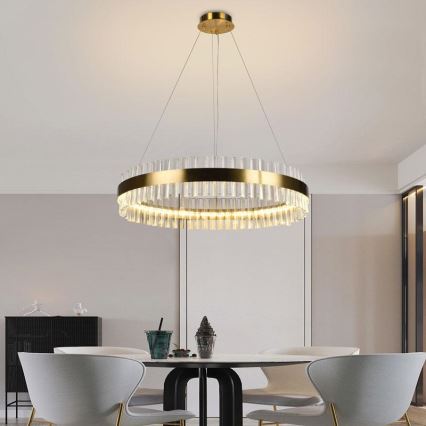 LED Димируем кристален полилей на връв LED/55W/230V 3000-6500K + дистанционно управление