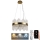 LED Димируем кристален полилей на връв LED/70W/230V 3000-6500K златист + дистанционно управление