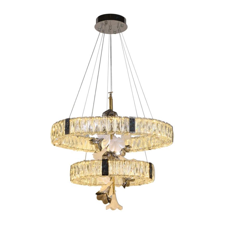 LED Димируем кристален полилей на връв LED/70W/230V 3000-6500K + дистанционно управление