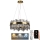 LED Димируем кристален полилей на връв LED/80W/230V 3000-6500K + дистанционно управление
