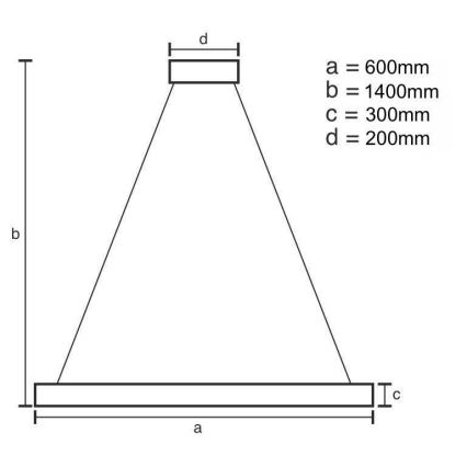 LED Димируем кристален полилей на връв LED/80W/230V 3000-6500K + дистанционно управление