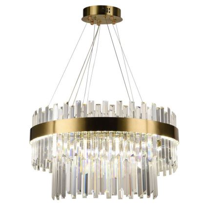 LED Димируем кристален полилей на връв LED/80W/230V 3000-6500K + дистанционно управление