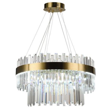 LED Димируем кристален полилей на връв LED/80W/230V 3000-6500K + дистанционно управление