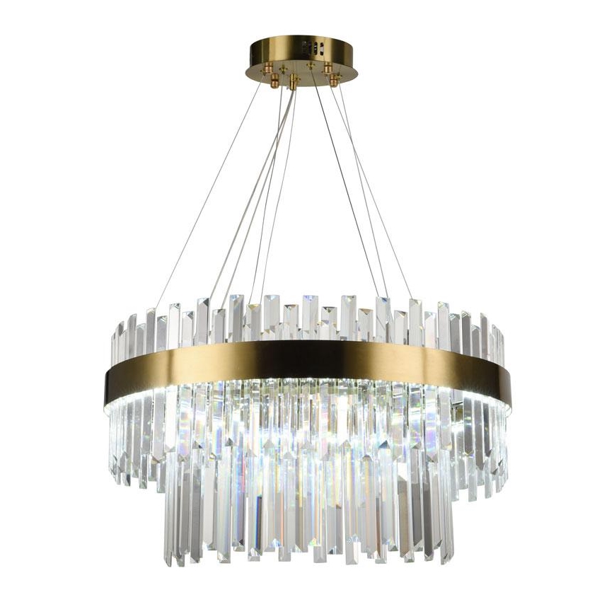 LED Димируем кристален полилей на връв LED/80W/230V 3000-6500K + дистанционно управление