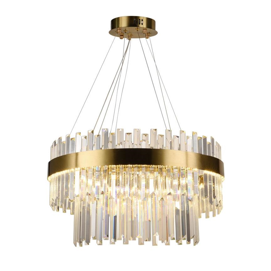 LED Димируем кристален полилей на връв LED/80W/230V 3000-6500K + дистанционно управление