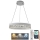 LED Димируем кристален полилей на връв LED/90W/230V 3000-6500K бял + дистанционно управление