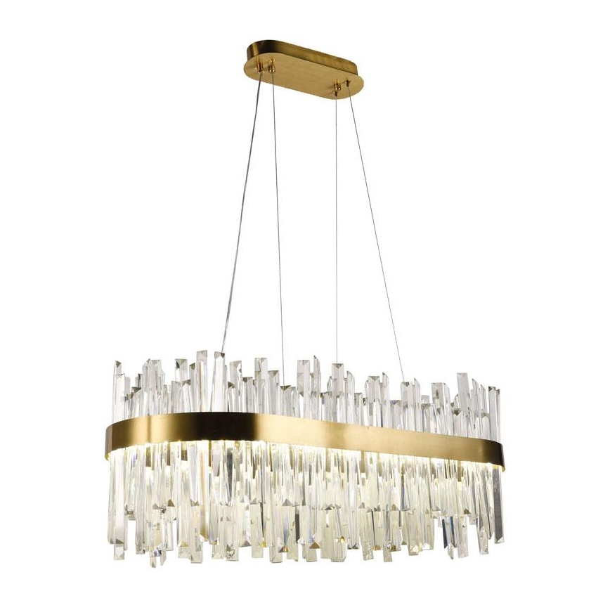 LED Димируем кристален полилей на връв LED/90W/230V 3000-6500K + дистанционно управление