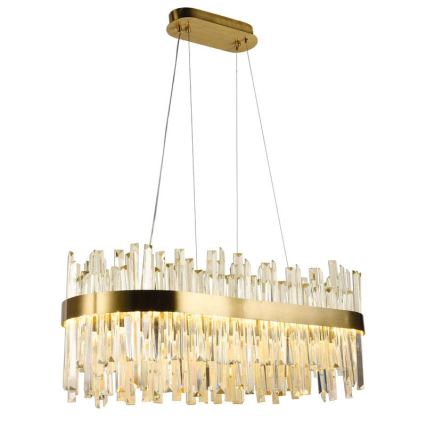 LED Димируем кристален полилей на връв LED/90W/230V 3000-6500K + дистанционно управление