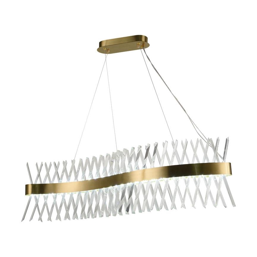 LED Димируем кристален полилей на връв LED/95W/230V 3000-6500K + дистанционно управление