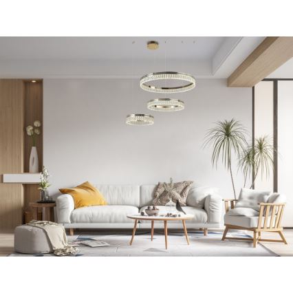LED димируем кристален полилей на кабел THALIA LED/120W/230V 3000-6000K + дистанционно управление