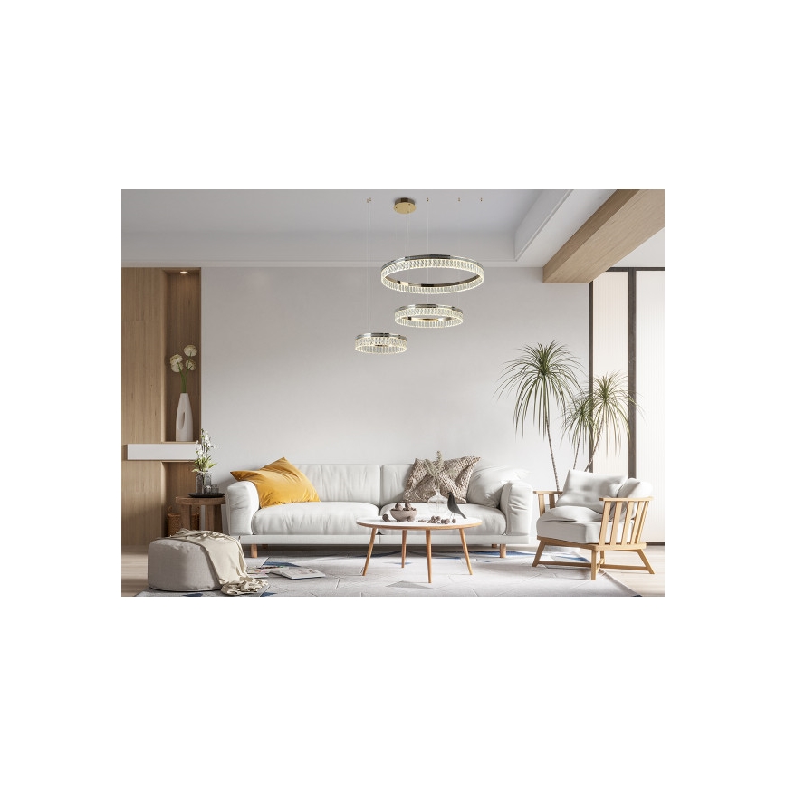 LED димируем кристален полилей на кабел THALIA LED/120W/230V 3000-6000K + дистанционно управление