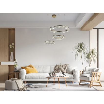 LED димируем кристален полилей на кабел THALIA LED/120W/230V 3000-6000K + дистанционно управление