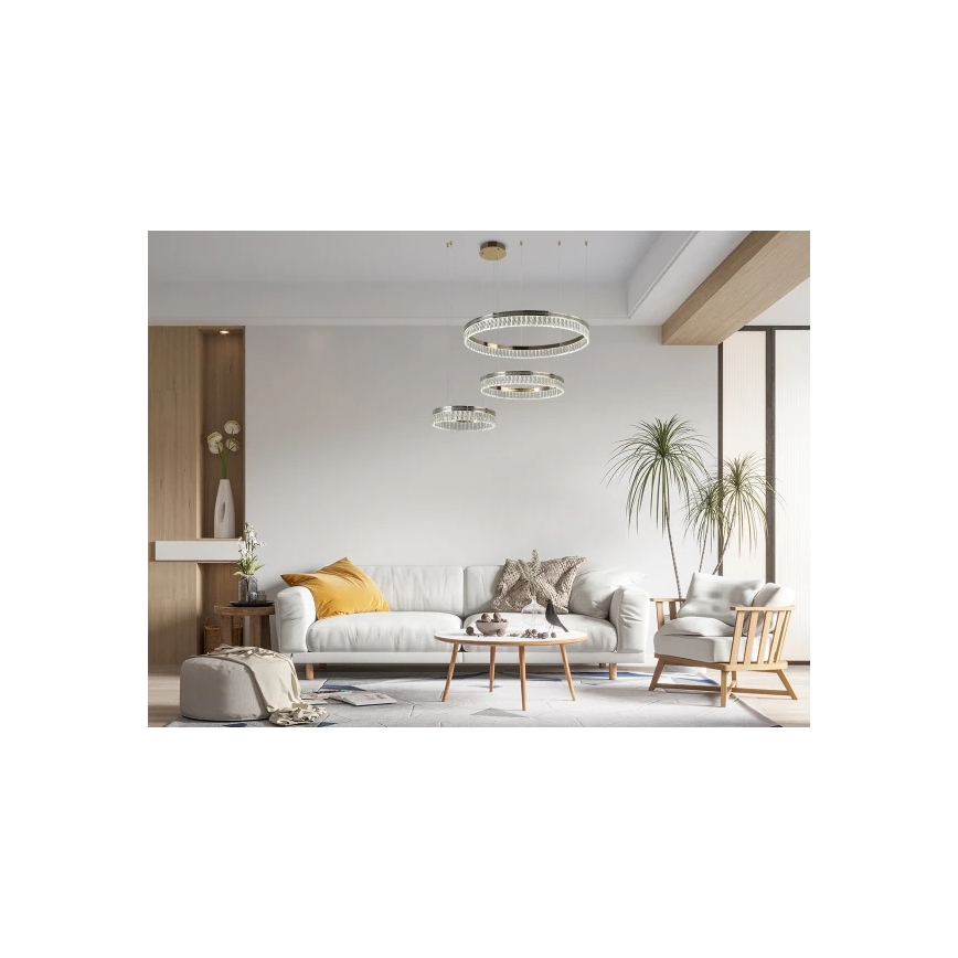LED димируем кристален полилей на кабел THALIA LED/120W/230V 3000-6000K + дистанционно управление