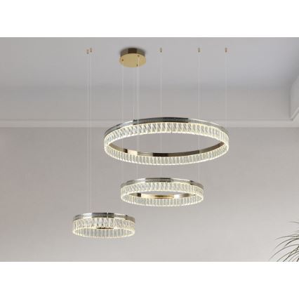 LED димируем кристален полилей на кабел THALIA LED/120W/230V 3000-6000K + дистанционно управление