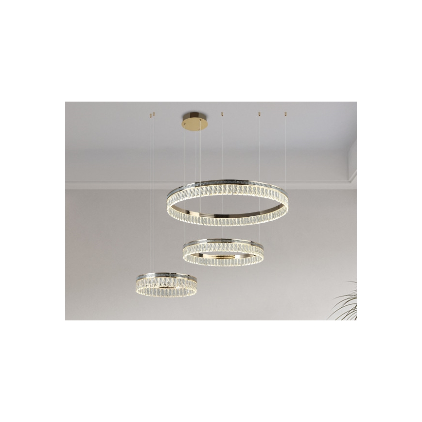 LED димируем кристален полилей на кабел THALIA LED/120W/230V 3000-6000K + дистанционно управление