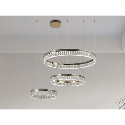 LED димируем кристален полилей на кабел THALIA LED/120W/230V 3000-6000K + дистанционно управление