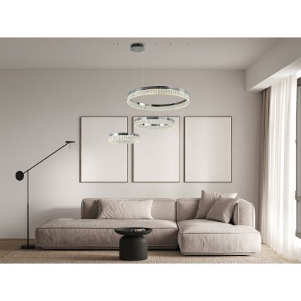 LED димируем кристален полилей на кабел THALIA LED/120W/230V 3000-6000K + дистанционно управление