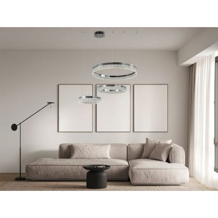 LED димируем кристален полилей на кабел THALIA LED/120W/230V 3000-6000K + дистанционно управление