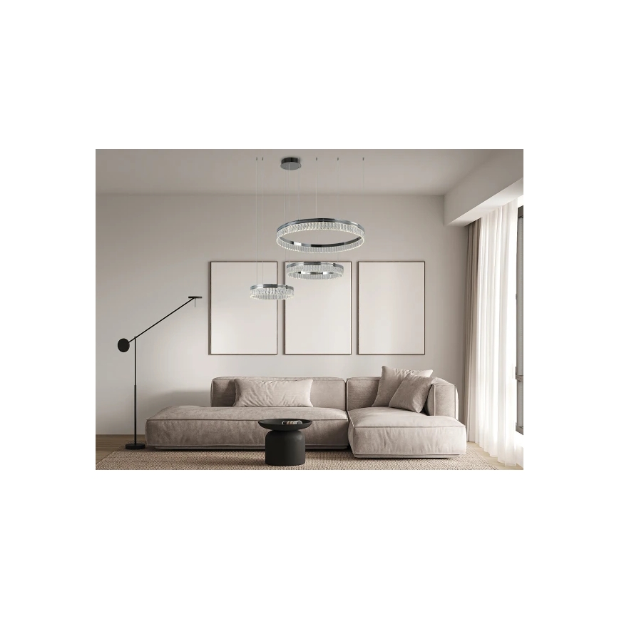 LED димируем кристален полилей на кабел THALIA LED/120W/230V 3000-6000K + дистанционно управление