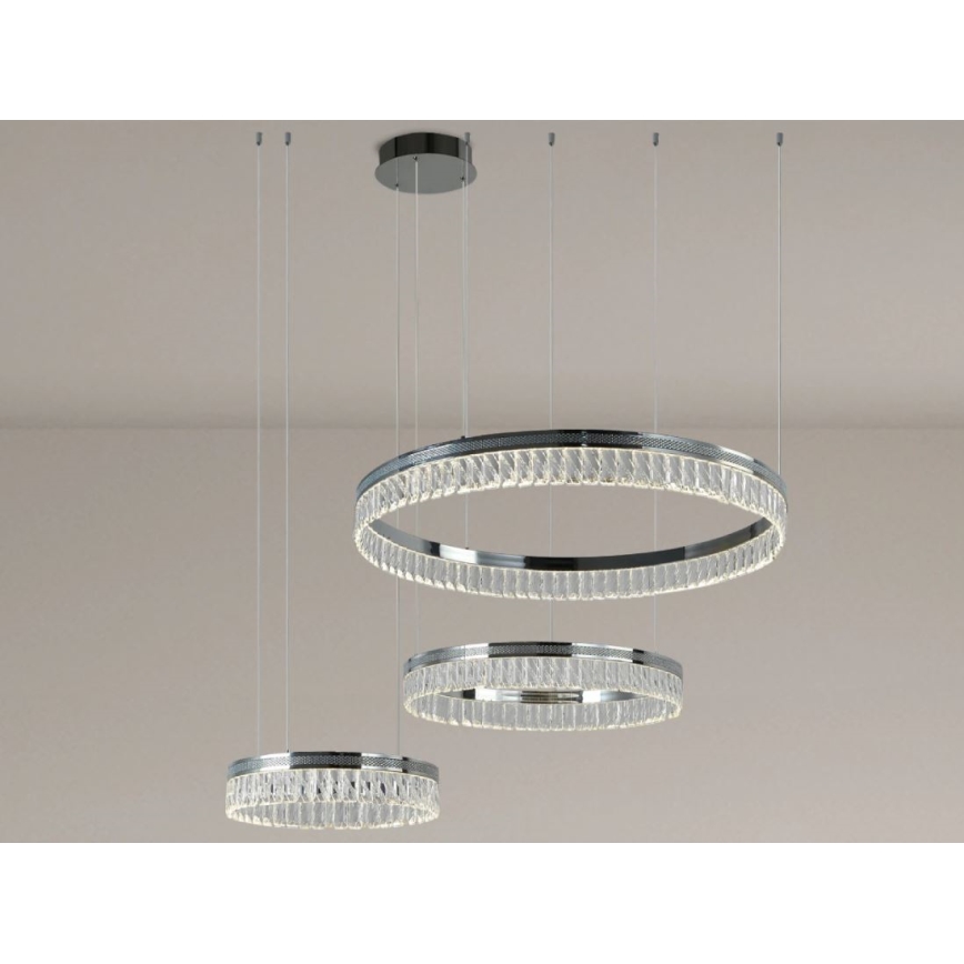 LED димируем кристален полилей на кабел THALIA LED/120W/230V 3000-6000K + дистанционно управление