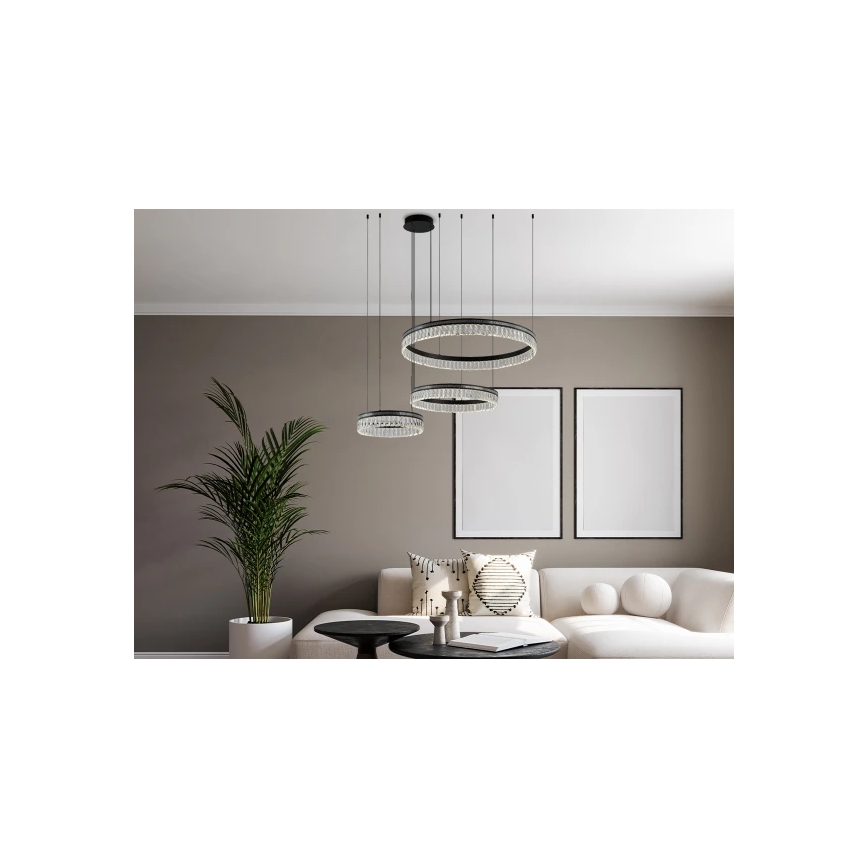 Димируема LED кристална люстра на кабел THALIA LED/120W/230V 3000-6000K + дистанционно управление