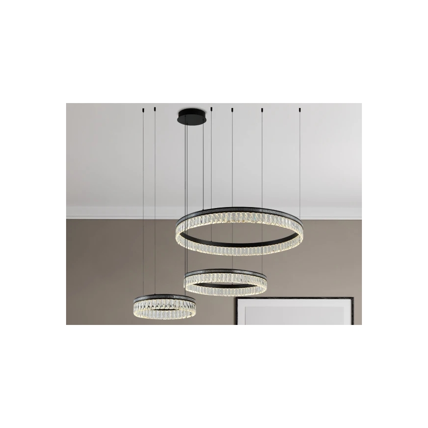 Димируема LED кристална люстра на кабел THALIA LED/120W/230V 3000-6000K + дистанционно управление