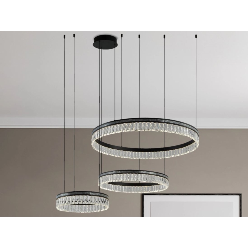 Димируема LED кристална люстра на кабел THALIA LED/120W/230V 3000-6000K + дистанционно управление