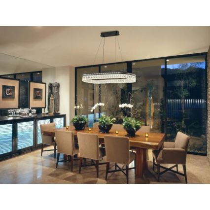 LED димируем кристален полилей на кабел THALIA LED/50W/230V 3000-6000K + дистанционно управление