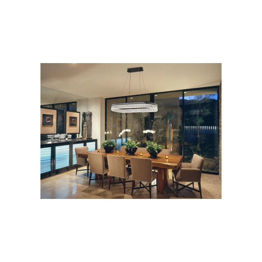 LED димируем кристален полилей на кабел THALIA LED/50W/230V 3000-6000K + дистанционно управление