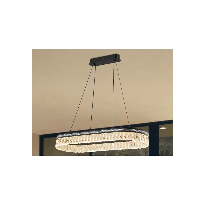 LED димируем кристален полилей на кабел THALIA LED/50W/230V 3000-6000K + дистанционно управление