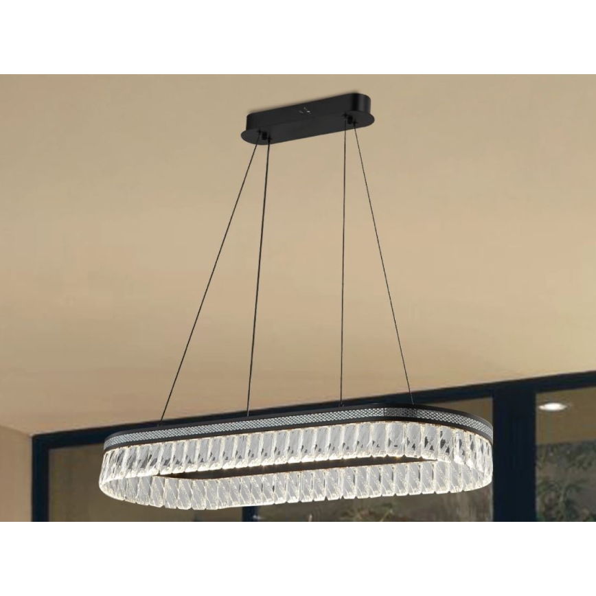 LED димируем кристален полилей на кабел THALIA LED/50W/230V 3000-6000K + дистанционно управление