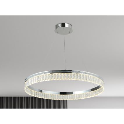 LED димируем кристален полилей на кабел THALIA LED/55W/230V 3000-6000K Ø 80 см + дистанционно управление
