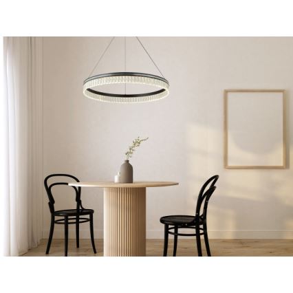 Димируем кристален полилей на кабел THALIA LED/55W/230V 3000-6000K диаметър 80 cm + дистанционно управление