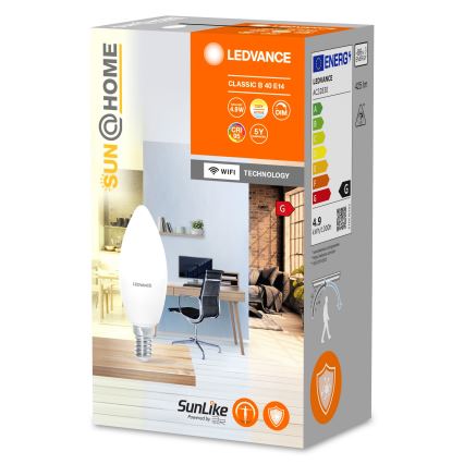 LED Димируема антибактериална крушка B40 E14/4,9W/230V Wi-Fi - Ledvance