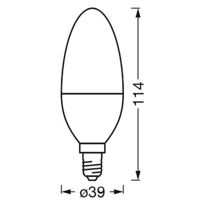 LED Димируема антибактериална крушка B40 E14/4,9W/230V Wi-Fi - Ledvance