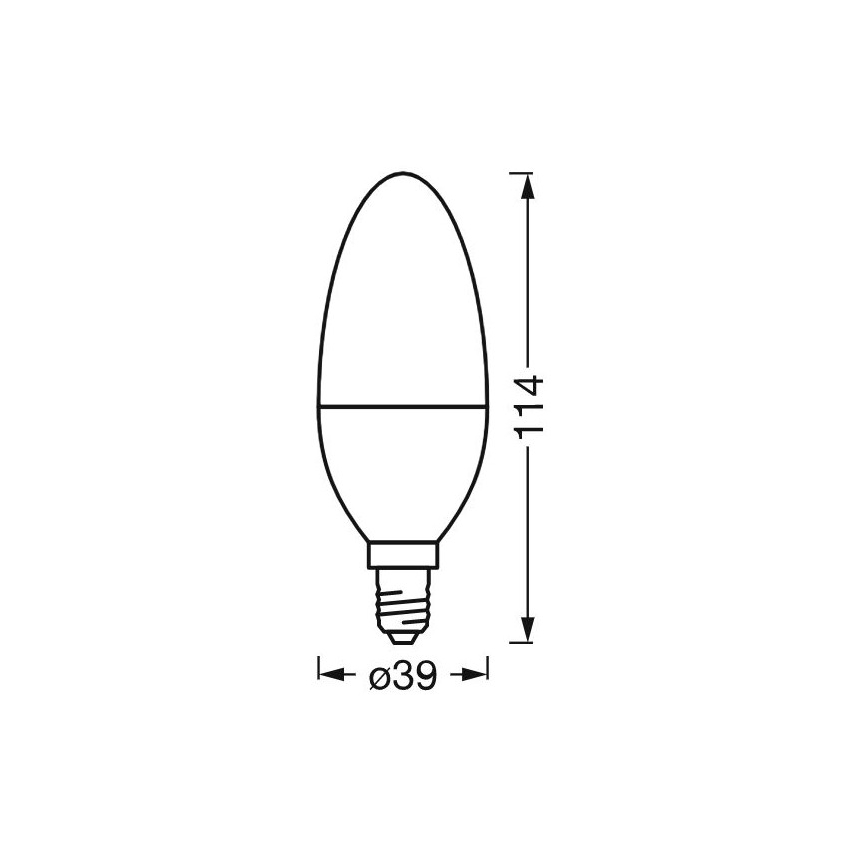 LED Димируема антибактериална крушка B40 E14/4,9W/230V Wi-Fi - Ledvance