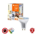LED димируема антибактериална крушка PAR16 GU10/4,9W/230V Wi-Fi - Ledvance