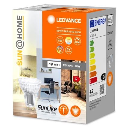 LED Димируема антибактериална крушка PAR16 GU10/4,9W/230V Wi-Fi - Ledvance