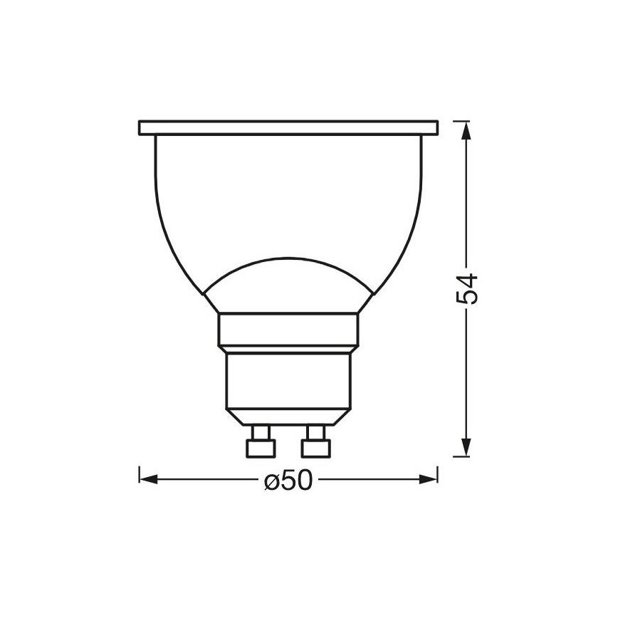 LED Димируема антибактериална крушка PAR16 GU10/4,9W/230V Wi-Fi - Ledvance