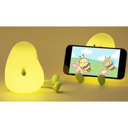 LED Димируема акумулаторна детски нощна лампа LED/1W/5V 3000K 800 mAh манго