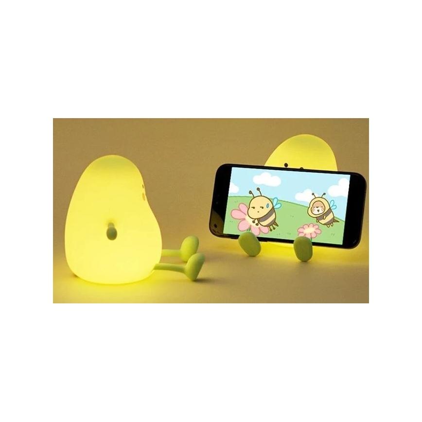 LED Димируема акумулаторна детски нощна лампа LED/1W/5V 3000K 800 mAh манго