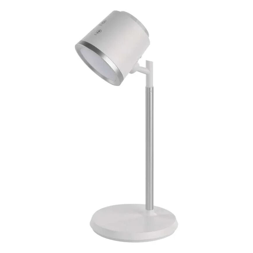 LED Димируема акумулаторна настолна лампа 4в1 LED/6W/3,7V 3000K/4000K/6500K 1500mAh бял