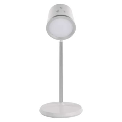 LED Димируема акумулаторна настолна лампа 4в1 LED/6W/3,7V 3000K/4000K/6500K 1500mAh бял